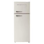 Frigidaire EFR753 Retro Apartment Size Refrigerator with Top Freezer - 2 Door Fridge with 7.5 Cu Ft of Storage Capacity, Adjustable Spill-Proof Shelves, Door & Crisper Bins, CREAM