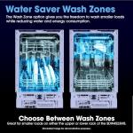 Sharp SDW4523MS 18-Inch Built-In Dishwasher, Stainless Steel, 47 dB, Third Rack, 8 Place Settings, 6 Wash Cycles