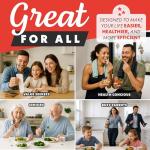 Gourmia GTF7350 6-in-1 Multi-function, Stainless Steel Air Fryer Oven - 6 Cooking Functions - Fry Basket, Oven Rack, Baking Pan & Crumb Tray, Included + Recipe Book