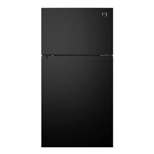 Kenmore 33 in. 20.5 cu. ft. Capacity Refrigerator/Freezer with Full-Width Adjustable Glass Shelving, Humidity Control Crispers, ENERGY STAR Certified, Black