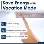 SHARP SJB1255GS Refrigerator with Bottom-Freezer, Counter-Depth, 24 Inch, 11.5 Cubic Foot, Stainless Steel