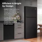 Kenmore 33 in. 20.5 cu. ft. Capacity Refrigerator/Freezer with Full-Width Adjustable Glass Shelving, Humidity Control Crispers, ENERGY STAR Certified, Black