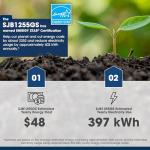 SHARP SJB1255GS Refrigerator with Bottom-Freezer, Counter-Depth, 24 Inch, 11.5 Cubic Foot, Stainless Steel