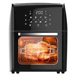 Air Fryer, Digital Air Fryer Oven Cooker, Visible Window, Supports Customerizable Cooking, 100℉ to 450℉, LED Touchscreen, Easy to Clean, Shake Reminder, 10QT