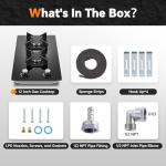 Gas Stove 2 Burner, Propane Cooktop 12 Inch, Built-in Gas Cooktop Black Tempered Glass Stove Top with Thermocouple Protection, LPG/NG Dual Fuel Hob for Apartment, Kitchen, RV