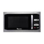 Magic Chef Compact Countertop Microwave Oven, 1,100 Watts, Stainless Steel, 1.6 Cu. Ft. - Digital Kitchen Appliance with One-Touch Cooking, Child Lock, Timer, Reheat, Defrost, and 10 Power Levels