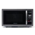 Farberware 1.1 Cu. Ft. Countertop Microwave Oven – 1000 Watts Power, Auto Cook Settings, Defrost, Easy Clean and Child Safety Lock - Stainless and Black