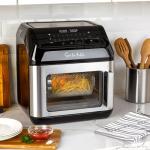 Sur La Table Left Hinge Multi-Function Air Fryer, 13 qt, Black
