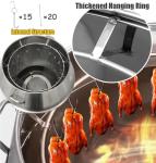 INTSUPERMAI Chicken Duck Roaster Grill Oven Cooker LPG Energy with Stainless Steel Material for Roast Turkey Beijing Roast Duck 31.5 inch