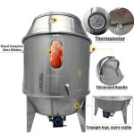 INTSUPERMAI Chicken Duck Roaster Grill Oven Cooker LPG Energy with Stainless Steel Material for Roast Turkey Beijing Roast Duck 31.5 inch