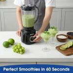 REXYHOME Blender, 700W Countertop Blenders for Kitchen, 50oz BPA-Free Jar, 3-Speed Blender for Smoothies, Shakes, Ice Crushing & Frozen Fruit