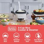 BLACK+DECKER Electric Rice Cooker with Keep-Warm Function