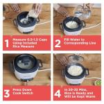 BLACK+DECKER Electric Rice Cooker with Keep-Warm Function