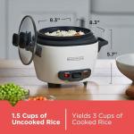 BLACK+DECKER Electric Rice Cooker with Keep-Warm Function