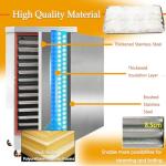 EQCOTWEA Commercial Electric Food Steamer Cabinet Stainless Steel Steam Warmer 12 Layers Steam Cooker Seafood Steam Oven Heating and Steaming Rice Steambox Multifunctional Food Steamer 110V 12KW