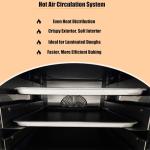 WYDDDARY Electric Steam Convection Oven with 5 Trays, 20℃~300℃(68~572°F) Stainless Steel Convection Oven for Restaurants, Food Production Factories AC220V, 3 Phase