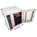 WYDDDARY Electric Steam Convection Oven with 5 Trays, 20℃~300℃(68~572°F) Stainless Steel Convection Oven for Restaurants, Food Production Factories AC220V, 3 Phase