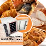 LGXEnzhuo 5-Layer Electric Convection Bread Baking Oven Stainless Steel Hot Air Circulation 53Gal Capacity with Steam for Roasting Bread Pizza Nut 220V/3PH