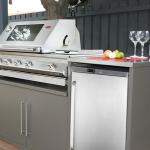 HCK Freezer, Undercounter Refrigerator with Stainless Steel Body, Electronic Temperature Control, Lockable Door, 3 Movable Baskets, Built Design for Home and Commercial Use,-11.2°F to 3.2℉, 4.1 Cu.ft.