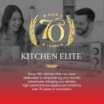 Kitchen Elite 4-Slice Toaster Oven, Compact Countertop Appliance with Bake Tray, Wire Rack, Adjustable Timer, and Temperature Control, Black