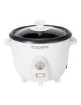 CUCKOO One Touch Rice Cooker 3-Cup (Uncooked) / 6-Cup (Cooked), Mini Rice Cooker & Warmer with Steamer Tray, Versatile Grain Cooker, Soup Maker, Auto Keep Warm, White (CR-0301C)