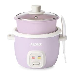 AROMA® CoreCoat Rice Cooker with Pop-Up Food Steaming Basket (4 Cups Cooked, 2 Cups Uncooked)