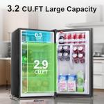 Frostorm 3.2 Cu Ft Mini Fridge with Freezer - Energy Efficient, Large Capacity Single Door Upright Freezer for Bedroom, Office & Dorm | Small Fridge, Reversible Door, ETL Certified