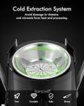 SIFENE Compact Centrifugal Juicer Machines, 3-Speed Fruit and Vegetable Extractor with 2.5 Inch Wide Mouth, 500W Peak Motor for Hard Produce, Easy to Clean Stainless Steel Design