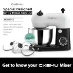 CKEMU Stand Mixer, Compact & Space-Saving, Stainless Steel Bowl, Unique & Playful Design, Effcient Motor, Dishwasher-Safe Attachments, SM-2549A (Panda)