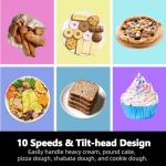 CKEMU Stand Mixer, Compact & Space-Saving, Stainless Steel Bowl, Unique & Playful Design, Effcient Motor, Dishwasher-Safe Attachments, SM-2549A (Panda)