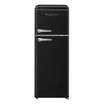Frigidaire, 2 Door Apartment Size RETRO Refrigerator with Top Freezer, Chrome Handles, 7.5 cu ft, ONYX