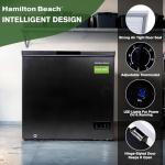 Hamilton Beach, HBFRF713 Chest Deep Freezer, 7 Cu. Ft. Capacity, Granita Rugged Design-Adjustable Thermostat-Removable Vinyl Coated Wire Basket-Easy Defrost Drain