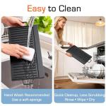 KOXKING 30 Inch Gas Cooktop with Griddle, 5 Burner Stainless Steel Built-In Drop-In, NG/LPG Convertible, Thermocouple Flame Failure Protection, Metal Knobs