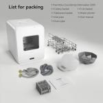 Hermitlux Countertop Dishwasher, 6 Wash Programs Slim Size Portable Dishwasher