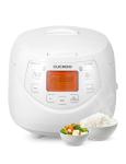 CUCKOO Micom Rice Cooker 6 Cup Uncooked / 12 Cup Cooked, Korean Fuzzy Logic Rice Cooker with Delay Timer & Keep Warm Setting, Versatile Food Steamer with Non-Stick Inner Pot, White (CR-0633F)