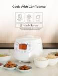 CUCKOO Micom Rice Cooker 6 Cup Uncooked / 12 Cup Cooked, Korean Fuzzy Logic Rice Cooker with Delay Timer & Keep Warm Setting, Versatile Food Steamer with Non-Stick Inner Pot, White (CR-0633F)