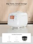 CUCKOO Micom Rice Cooker 6 Cup Uncooked / 12 Cup Cooked, Korean Fuzzy Logic Rice Cooker with Delay Timer & Keep Warm Setting, Versatile Food Steamer with Non-Stick Inner Pot, White (CR-0633F)