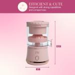 Paris Hilton Electric Citrus Juicer, Mini Portable Cordless Juicer with USB Rechargeable Base, One-Touch Button, Compact Lemon, Lime and Orange Juicer, Pink