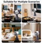 AAOBOSI Portable Range Hood,Desktop Range Hood with Larger Caliber,3 Speed Kitchen Exhaust Fan, Low Noise,Oil Collection Cup,10xAir&Oil Filters,Portable Kitchen Hood for Indoor&Outdoor,RV