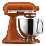 KitchenAid Artisan Series 5 Quart Tilt Head Stand Mixer with Pouring Shield KSM150PS, Scorched Orange