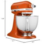 KitchenAid Artisan Series 5 Quart Tilt Head Stand Mixer with Pouring Shield KSM150PS, Scorched Orange