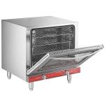 Half Size Commercial Countertop Convection Oven, 2.3 Cu Ft, Electric, 4-Rack Capacity, Stainless Steel, 208/240V, 2100/2800W, 23x22.5x20 Inch