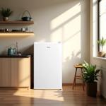 Midea WHS-109FW1 Upright Freezer, 3.0 Cubic Feet Mini Freezer, For Kitchen Apartment Office Basement or Dormitory, White