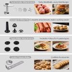 Aifeel Stand Mixer, 8.5QT+ 6QT Two Stainless Steel Bowls Electric Food Mixer, 7 in 1 Multifunctional Kitchen Mixer with Dough Hook, Whisk, Beater, Meat Grinder,Pasta & Cookie Maker-Black