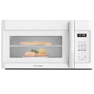 ThermoMate 30" White Over the Range Microwave with 1.9 Cu. Ft. Capacity, Over the Stove with One Touch, 1000 Cooking Watts, 400 CFM and Sensor Cooking, 11 Power Levels, LED Lighting