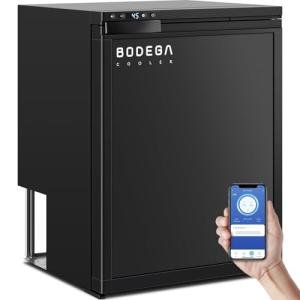 BODEGA BODEGACOOLER 12 Volt Refrigerator, RV Refrigerator APP Control, 65L(2.3cu.ft.) RV Fridge Freezer, Car Refrigerator with Lock, (4℉-46℉) Travel Compressor Cooler 12/24V DC for Truck, RV, Camping