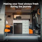 BODEGA BODEGACOOLER 12 Volt Refrigerator, RV Refrigerator APP Control, 65L(2.3cu.ft.) RV Fridge Freezer, Car Refrigerator with Lock, (4℉-46℉) Travel Compressor Cooler 12/24V DC for Truck, RV, Camping