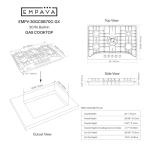Empava 30" Gas Cooktop with 5 Italy Sabaf Sealed Burners NG/LPG Convertible in Stainless Steel Model 2020, 30 Inch