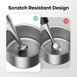 Immersion Blender Handheld 1100W 5 in 1 Corded Stick Hand Blenders for Kitchen with Trigger Speed Control, with Beaker, Chopper, Whisk, Frother, Perfect Emulsifier for Soup, Smoothie, Puree