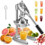Manual Juicer, Sopito Effortless Citrus Press for Women & Seniors Use, Heavy Duty Juicer Hand Stainless Steel Squeezer for Orange Lemon Grapefruit, Easy to Clean